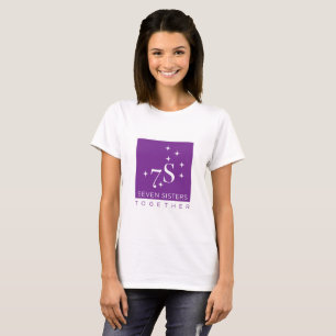 T-shirt Parte dianteira do logotipo de sete das irmãs
