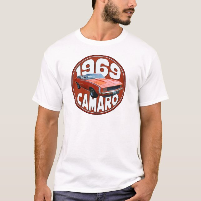 T-shirt Parte superior 1969 de pano de Camaro SS da (Frente)