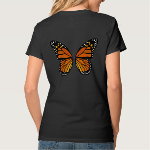 T-shirt Parte superior bonito da borboleta das meninas das