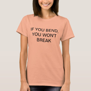 T-shirt Parte superior da ioga das mulheres - "SE VOCÊ SE