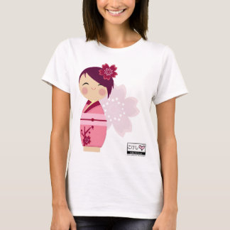T-shirt Parte superior de Kokeshi Sakura