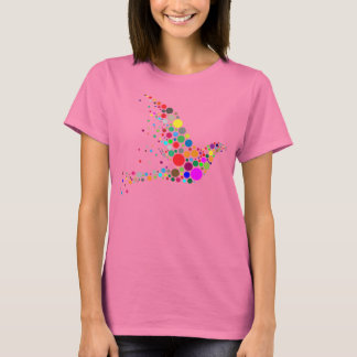 T-shirt Parte superior do círculo do Flowy das mulheres