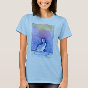 T-shirt Parte superior do coelho da neve