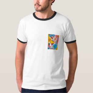 T-shirt Parte superior do design da "rapsódia" por Viktor