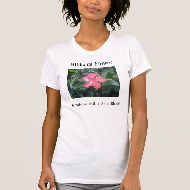 T-shirt Parte superior do hibiscus (Frente)