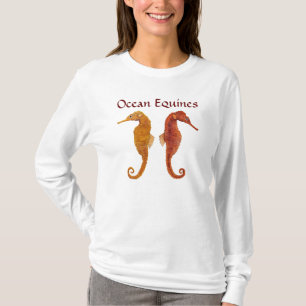 T-shirt Parte superior dos cavalos do oceano