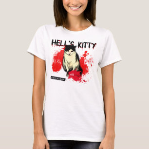 T-shirt Parte superior dos espaguetes do gatinho do