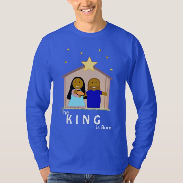 T-shirt Parte superior longa da Capa dos homens da (Frente)