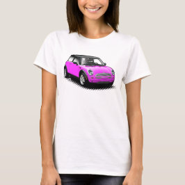 T-shirt Parte superior moderna das senhoras do carro do