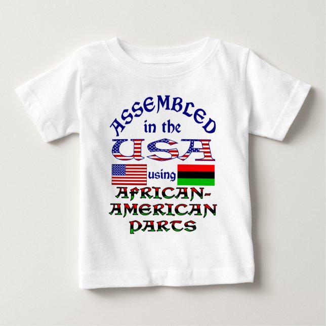 T-shirt Partes Afro-Americanas (Frente)