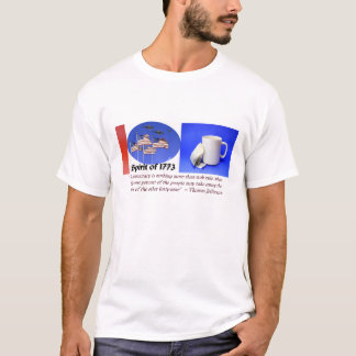 T-shirt Partido do chá para a democracia Jefferson