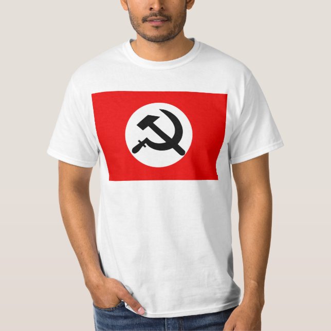 T-shirt Partido nacional de Bolshevik, Colômbia política (Frente)