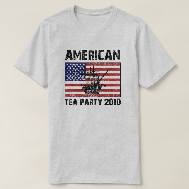 T-shirt Partido Tea Americano 2010 (Frente do Design)