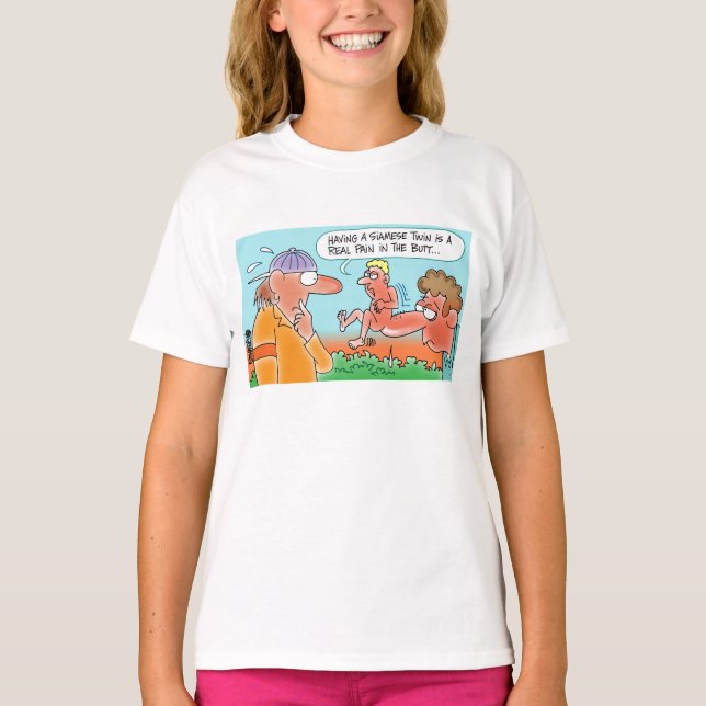 T-SHIRT PARVO DOS DESENHOS ANIMADOS DO GÊMEO (Frente)