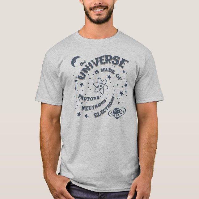 T-shirt Parvos atômicos do universo (Frente)