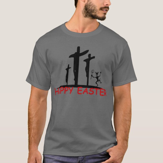 T-shirt Páscoa ateu engraçada (Frente)