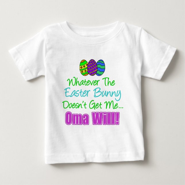 T-shirt Páscoa Bunny Oma Will (Frente)
