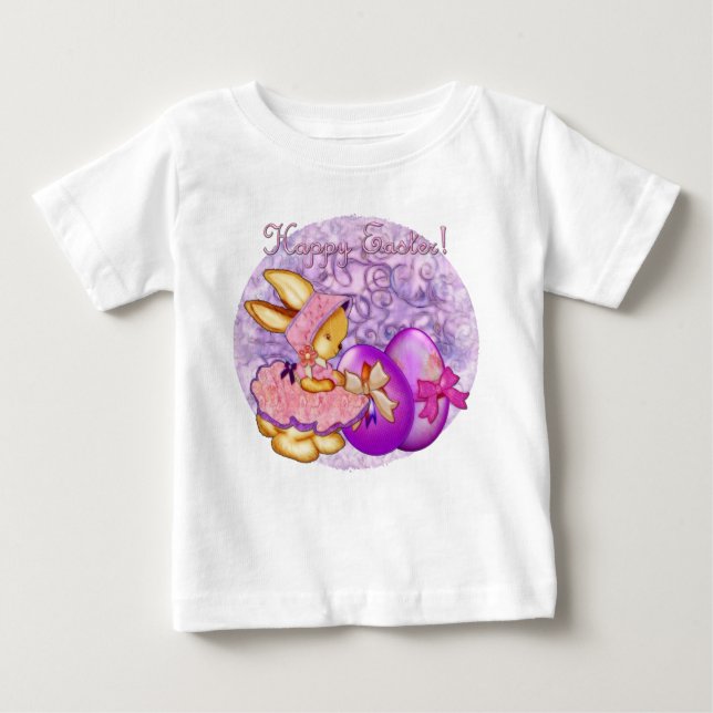 T-shirt Páscoa Bunny Salto (Frente)