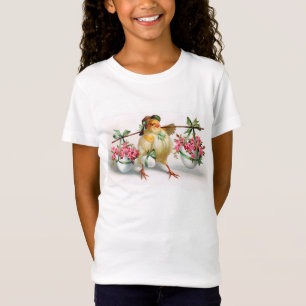 T-shirt Páscoa e flores