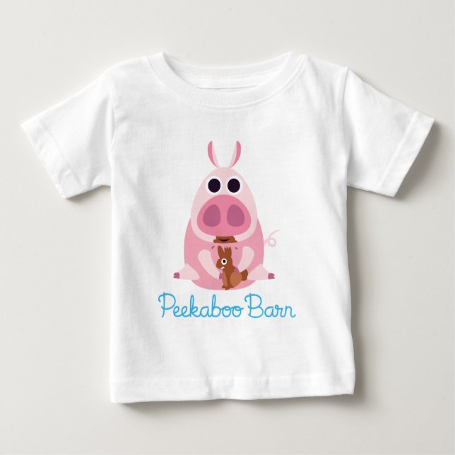 T-shirt Páscoa Peekaboo Barn | Leary Pig 2 (Frente)