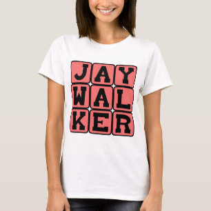 T-shirt Passageiro irregular, travessia ilegal de rua