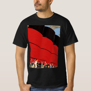 T-shirt Passageiros de Cruzeiro Vintage Acenando um Adeus