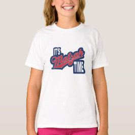 T-shirt Passagem "É Matzah Time" Camisa-T da Menina