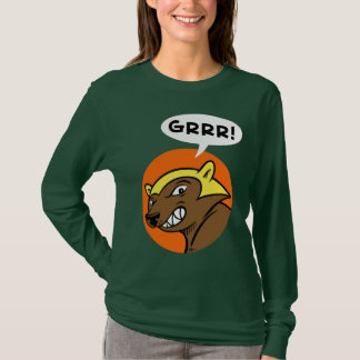 T-shirt Passagem "GRRR dos cervos!" T: Alaranjado