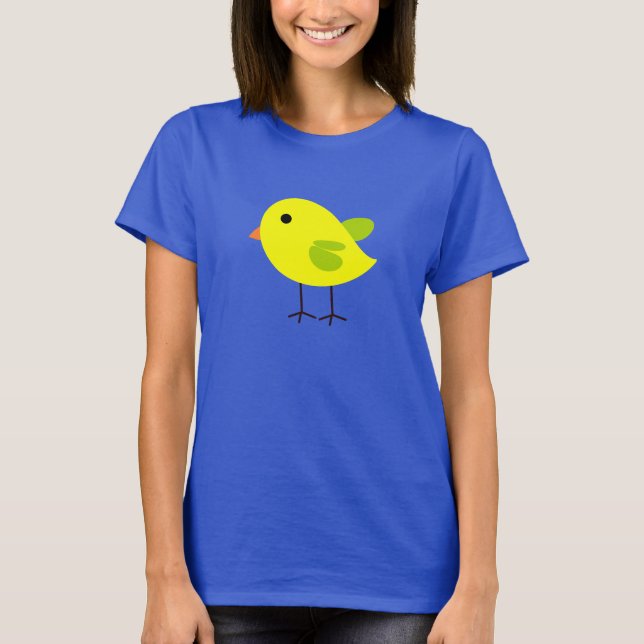 T-shirt pássaro amarelo (Frente)