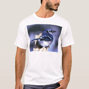 T-shirt Pássaro bonito de Jay azul