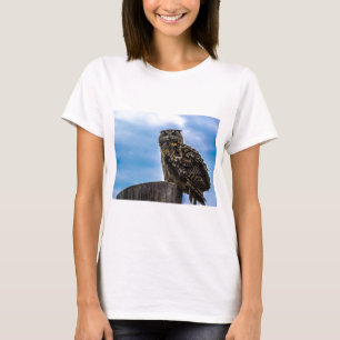 T-shirt Pássaro Coruja Penas Animal Nature Destino Paz Amo