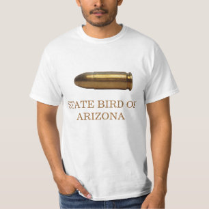 T-SHIRT PÁSSARO DE ESTADO DA ARIZONA: A BALA