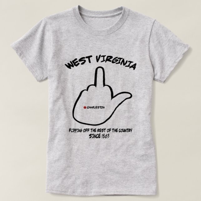 T-shirt Pássaro de estado de West Virginia (Frente do Design)