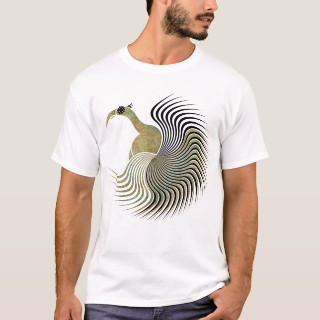 T-shirt Pássaro espiral (Frente)
