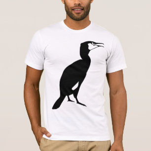 T-shirt Pássaro preto do Cormorant