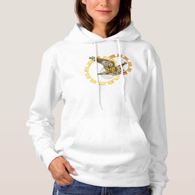T-shirt Pássaro Steampunk (Frente)
