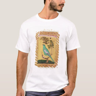T-shirt Pássaro verde, Mughal (gouache no papel)