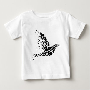 T-shirt Pássaro voador preto