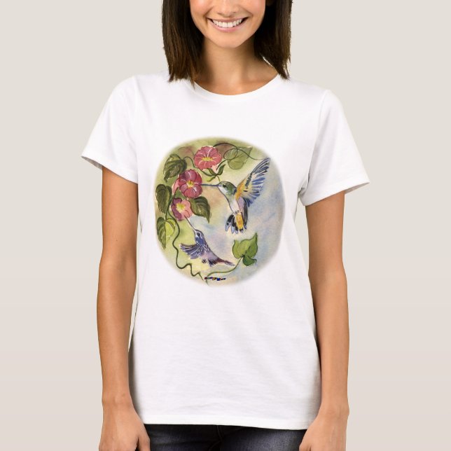 T-shirt Pássaros de Humming (Frente)