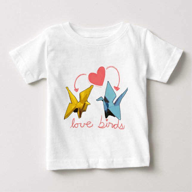 T-shirt pássaros do amor (Frente)