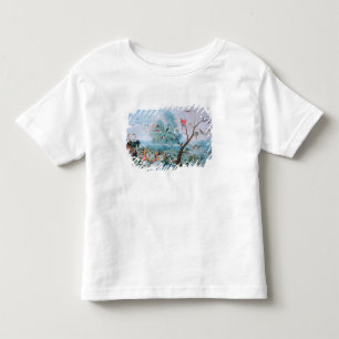 T-shirt Pássaros tropicais em uma paisagem