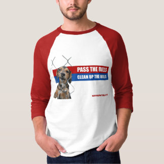 T-shirt Passe as contas/limpe os moinhos 3/4 de Capa