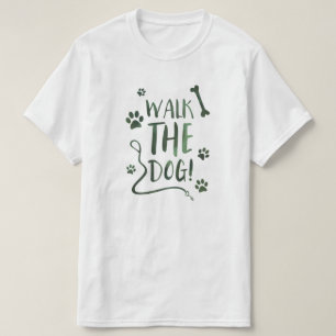 T-shirt passear com o cachorro