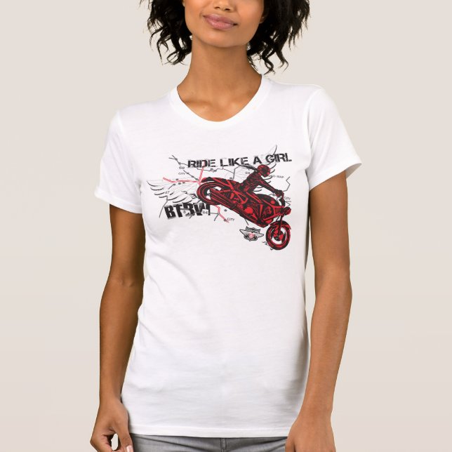 T-shirt Passeio como uma menina (Frente)