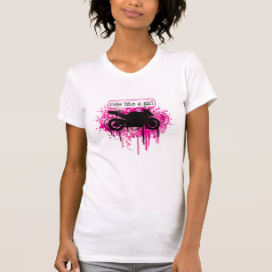 T-shirt Passeio como uma menina - pinte Splatz
