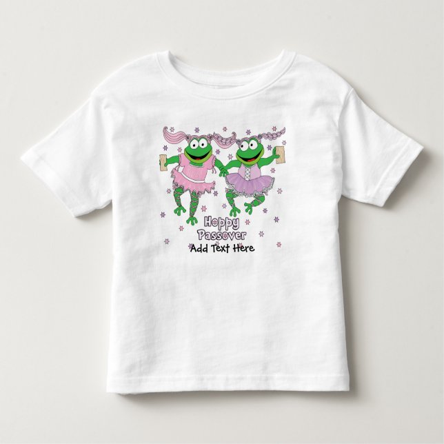 T-shirt Passover "Hoppy Passover" Shirt 2-6T (Frente)