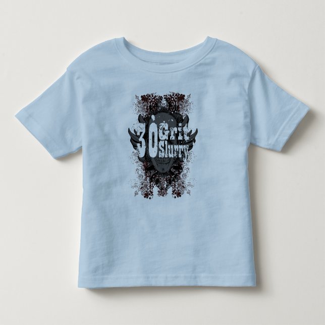T-shirt Pasta do grão da criança 30 com vermelho (Frente)