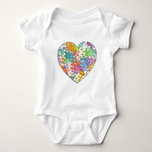 T-shirt Pastel Confetti Hearts (Frente)