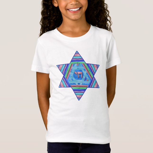 T-shirt Pastel de Chai da estrela de David dos (Frente)