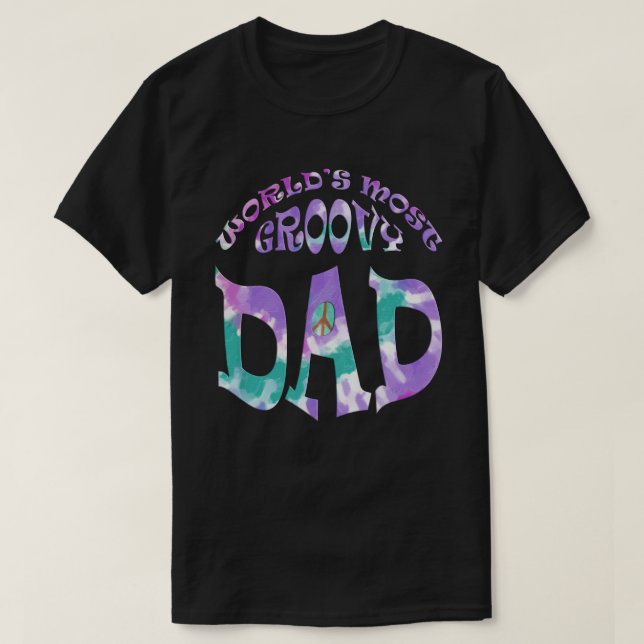 T-shirt Pastel de Pai mais Groovy do mundo (Frente do Design)
